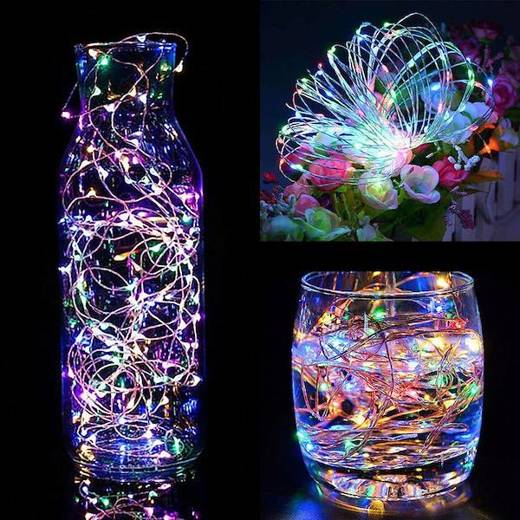Vianočná led svetelná mikro reťaz vonkajšia + programator + ovládač - 480ed - 48m multicolour