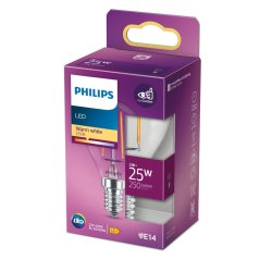 LED žiarovka E14 P45 2W = 25W 250lm 2700K Warm Filament PHILIPS