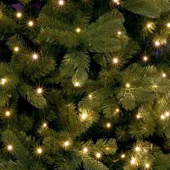 Svetelná reťaz zväzok vonkajšia 2,4 m, 250 LED, teplá biela, časovač