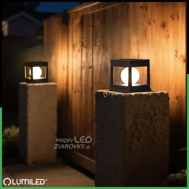 LED solárne vonkajšie svietidlo 3000K KWADRUS LUMILED