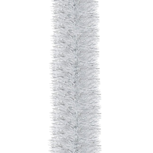 Vianočná girlanda - biela - 6 m - priemer 10 cm