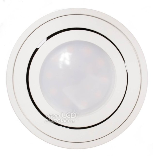 Podhľadové okrúhle svietidlo biele amat-s 50mm
