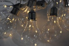 Záhradné vonkajšie osvetlenie Girland Chain 20 LED 2700K