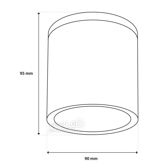 Vonkajšie bodové svietidlo GU10 LED IP54 Round 95mm RONDE LUMILED