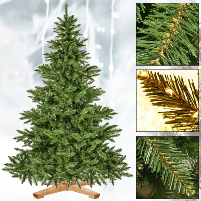 Umelý vianočný stromček Premium Royal Trees - 180cm - prírodný smrek s dreveným stojanom