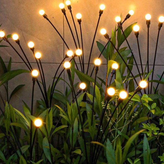 Solárna záhradná lampa LED 3000K TULIO púpava guľôčky 70 cm IP44 LUMILED