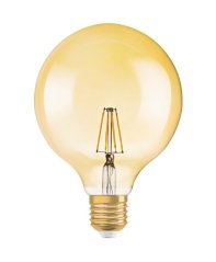Led žiarovka filament e27 7w osram vintage 1906 globe gold - teplá biela
