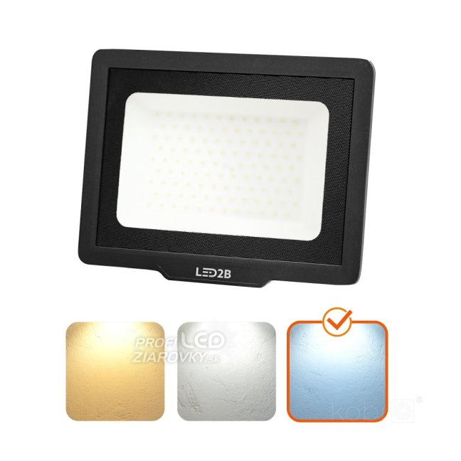 LED reflektor 50W 4000lm 6000K IP65 Black LED2B KOBI MH