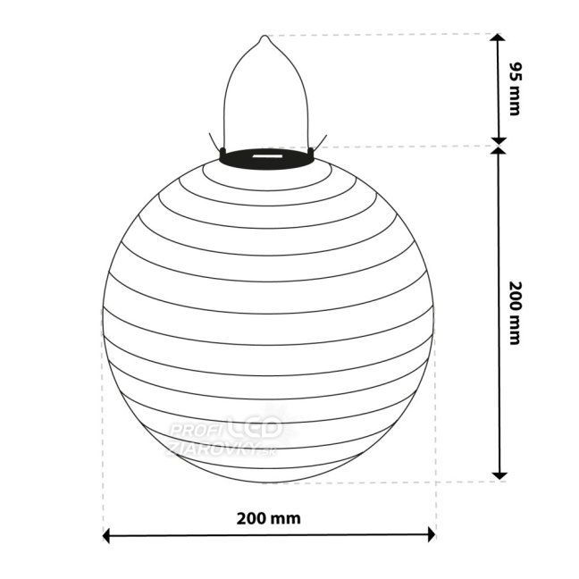 LED solárna záhradná lampa FELISI Origami Lantern 20cm LUMILED