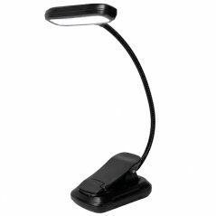 Lampa stolová LED stolová nastaviteľná CCT na klips CAMELO čierna LUMILED
