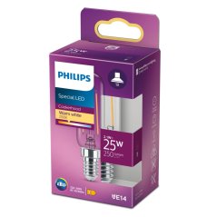 LED žiarovka E14 T25 2,1W = 25W 250lm 2700K Teplé vlákno PHILIPS