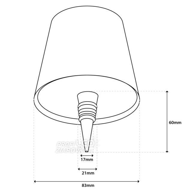 Lampa stolová stolná nočná zátka do fľaše vína USB CCT 3 farby SALCO čierna LUMILED