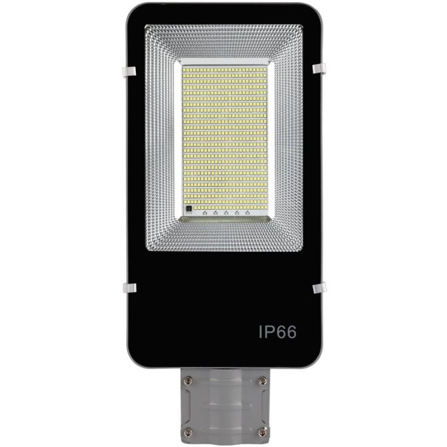 LED solárne pouličné svietidlo - 1000W - 6500K - s držiakom a diaľkovým ovládaním - biele