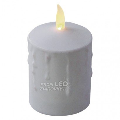 Led náhrobná sviečka, 2× c, červená, časovač
