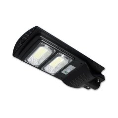 LED solárna pouličná lampa čierna 100W 6000K studená IP65 senzor pohybu a súmraku + diaľkové ovládanie