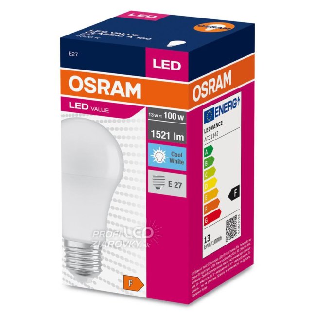 LED žiarovka E27 A60 13W = 100W 1521lm 4000K Neutrálna 200° OSRAM
