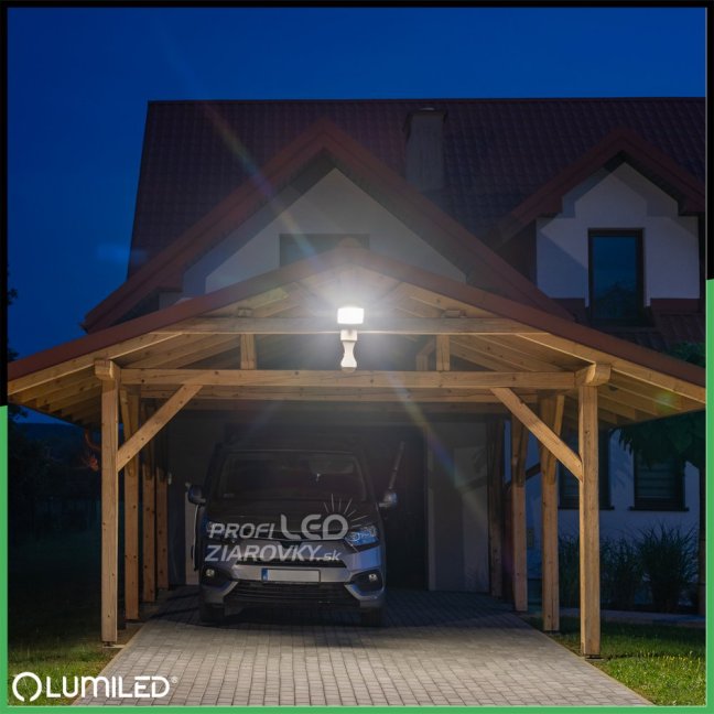 LED reflektor ZUNA2 10W 900lm 4000K IP44 Black Senzor pohybu LUMILED