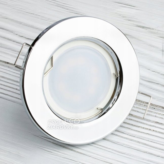 Svietidlo HALOGEN Pod omietku Pevné okrúhle ARDALI Chrómový plech MR16 GU10