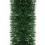 Vianočná girlanda - tmavozelená/biela - 6 m - priemer 15cm