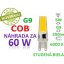 Led žiarovka g9 cob 5w studená biela 550lm