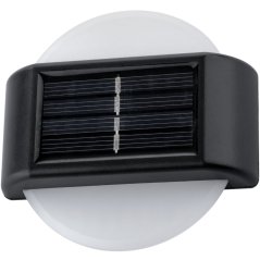 Sada 2x solárna záhradná lampa LED Fasádna nástenná lampa Top Down Kruhové svietidlo