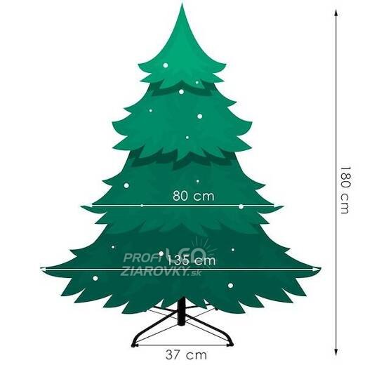 Umelý vianočný stromček - 180cm - prírodná borovica premium