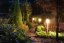 Vonkajšie záhradné svietidlo stĺpikové E27 Lilium Lumiled - pohybový senzor - 45cm - silver
