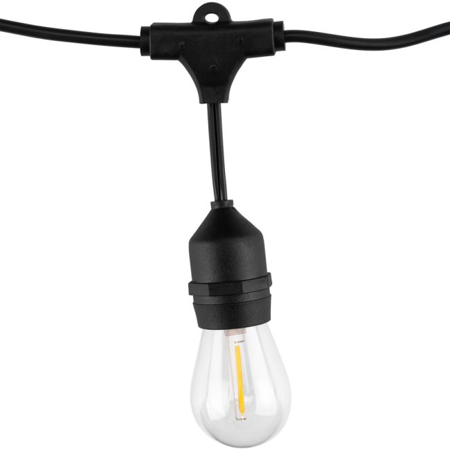 Vonkajšia solárna girlanda 22x LED ozdobné žiarovky 15m 2700K teplá IP65 SOLLIS 2 Lumiled