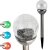 Solárne LED záhradné svietidlo zapichovacie GLASS Inox - 8 cm - Polux