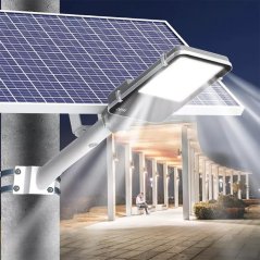 LED solárne pouličné svietidlo 800W - 6500K - 3,2V - 25Ah - s držiakom a diaľkovým ovládaním