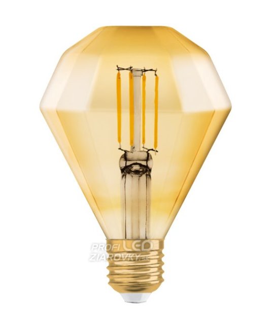 Led žiarovka filament e27 4,5w e27 osram vintage 1906 diamond - teplá biela