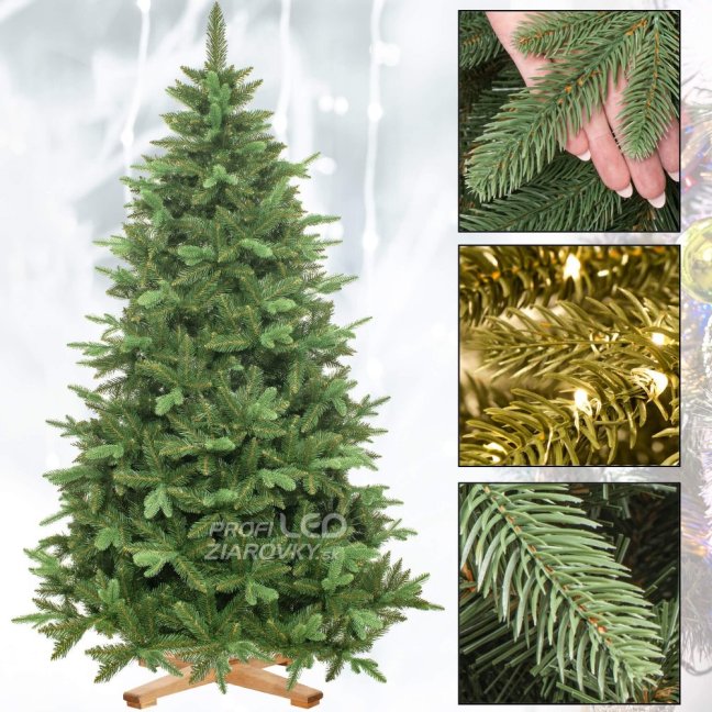 Umelý vianočný stromček Premium Royal Trees - 150 cm - sibírsky smrek s dreveným stojanom