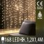 Svetelný záves DOT vnútorný 1,2 × 1,4 m, 168 LED, teplá biela