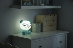 Detská nočná lampa led medvedík polux, 2,5w - modrá