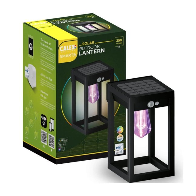 Solárna záhradná lampa LED RGB + CCT Bluetooth MESH Smart TUYA CALEX
