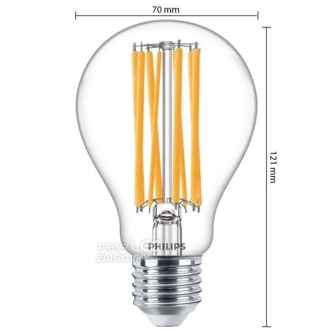 LED žiarovka E27 A67 17W = 150W 2452lm 2700K Warm Filament PHILIPS