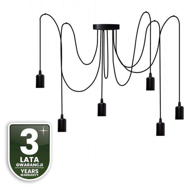 Závesná stropná lampa ARANE pavúk 6 ramien pre LED 6x E27 LUMILED