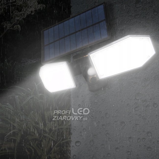 Solárne svetlomety 78x LED 15W 450lm Studený senzor pohybu IP65