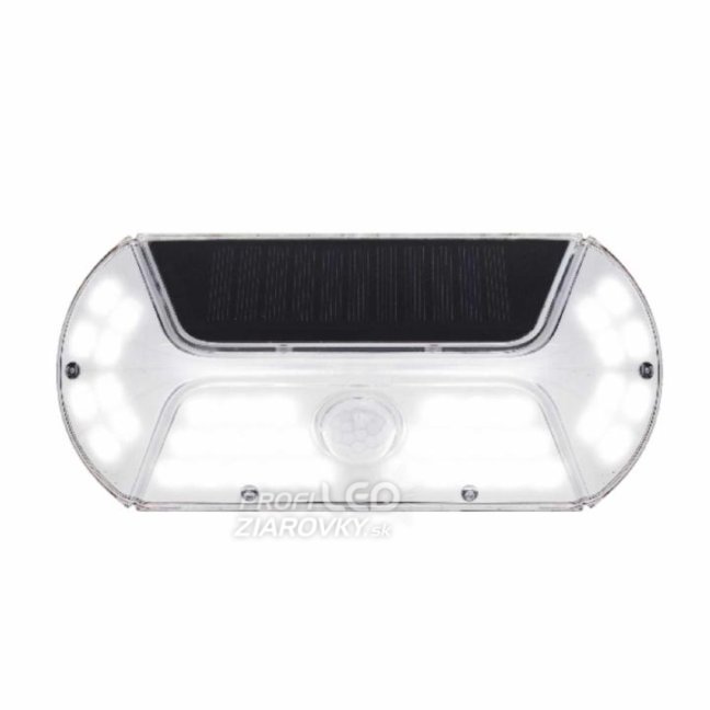 Solárny LED reflektor so senzorom pohybu - 300 lm/6000 K