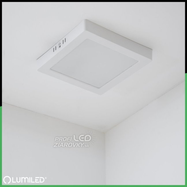 Stropné svietidlo LED s povrchovou montážou 18W Square 4000K GLOW White LUMILED