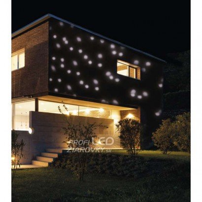 Led dekoratívny projektor – padajúce vločky, vonkajší