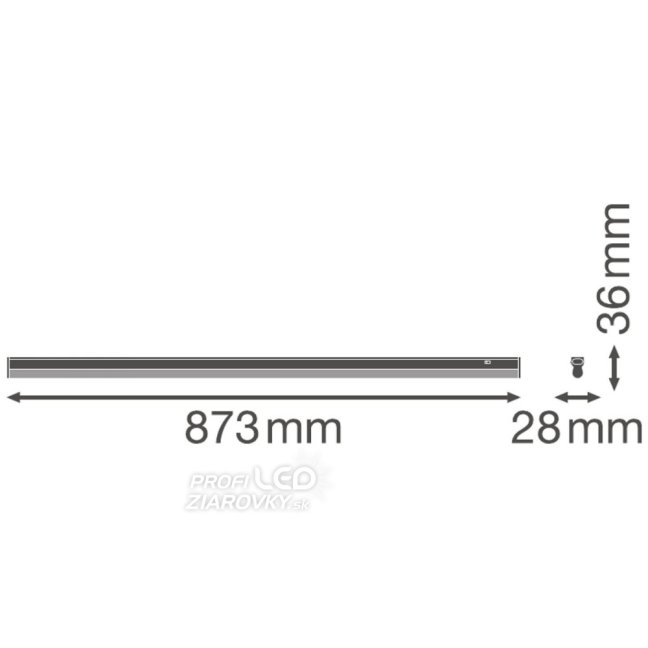 Nábytková LED lampa 12W 4000K 90cm LINEAR COMPACT SWITCH LEDVANCE