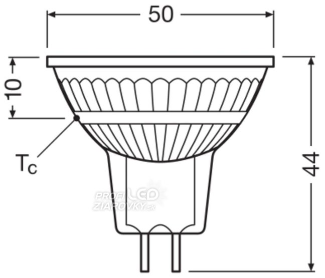 LED reflektorová žiarovka GU5.3 MR16 6,8W = 50W 621lm 4000K Neutral 36° CRI90 12V Stmievateľná Ledvance