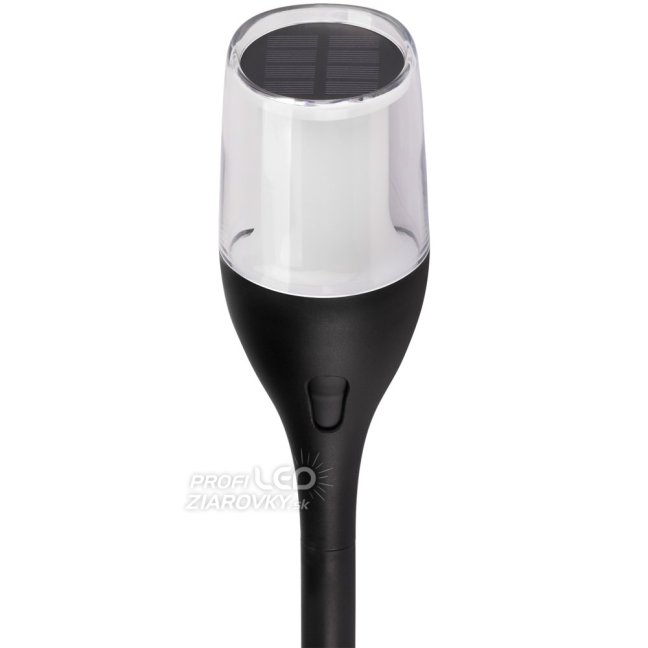 LED solárna vonkajšia záhradná lampa IGNIS 64 cm LUMILED s efektom plameňa