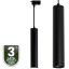 Závesné závesné svietidlo Rail 29cm Reflektor GU10 LED SOPLO Black LUMILED