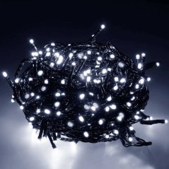 Svetelná reťaz vonkajšia 50 m, 1000 LED, studená biela, 8 programov