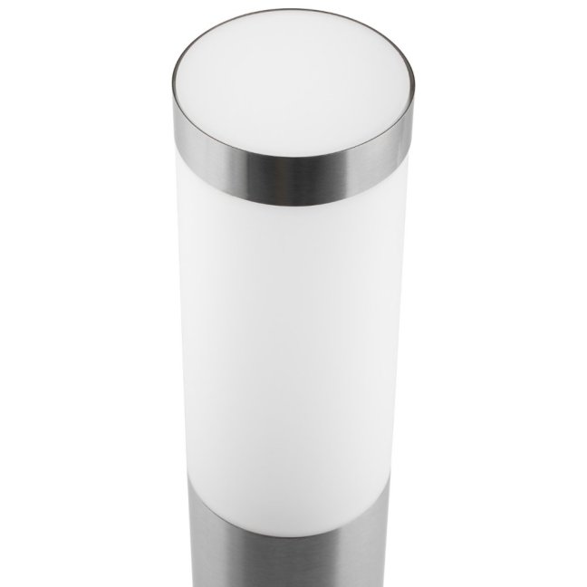 Vonkajšie záhradné svietidlo stĺpikové E27 Lilium Lumiled - pohybový senzor - 45cm - silver