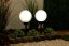 Solárna záhradná lampa LED poháňaná bielou guľou 20 cm