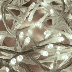 Vianočná led svetelná reťaz vonkajšia - 1000led - 50m studená biela