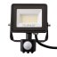 LED reflektor ZUNA2 20W 1800lm 6500K IP44 Black Senzor pohybu LUMILED